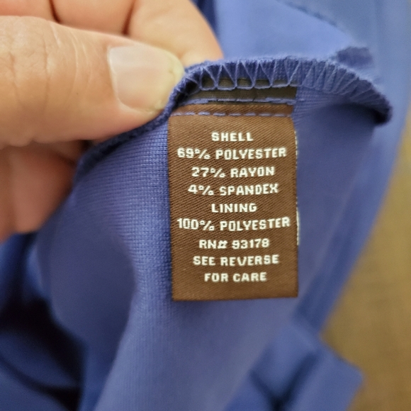 Adrienne Vittadini Fitted Dress Size 6 Blue Summer Business Casual Design Front - Picture 10 of 10